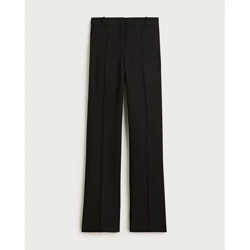 NWT J. Crew Tall Natalia Pant in Four-season Stretch in Black Size T16